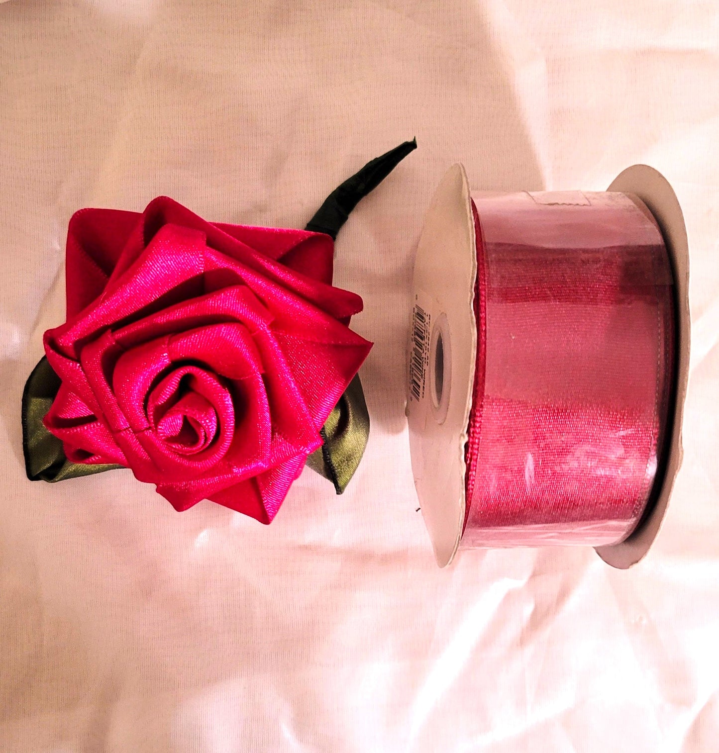 Burgundy Ribbon, Wired Woven Taffeta